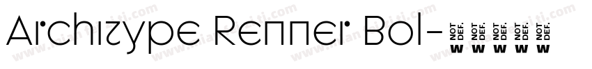 Architype Renner Bol字体转换